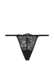 Мереживний комплект білизни Victoria's Secret бралетт та трусики стрінги 1159832388 (Чорний L)