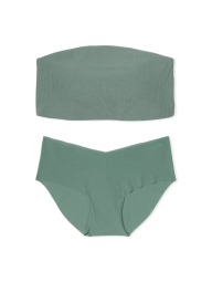 Комплект белья Victoria's Secret Pink бандо и трусики хипхаггеры 1159832897 (Зеленый S)
