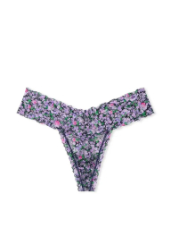 Шикарный комплект белья Victoria's Secret бюстгальтер и трусики тонг 1159832956 (Сиреневый 34A/S)