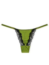 Вишуканий комплект білизни Victoria's Secret бюст Push-Up та трусики стрінги 1159833317 (Зелений 34B/S)