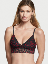 Кружевной комплект белья Victoria's Secret бралетт и трусики тонг 1159833135 (Черный XXL)