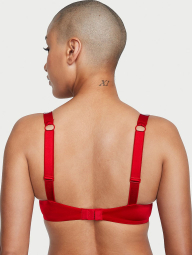 Женский комплект белья Victoria's Secret бюст Push-Up и трусики бразильяны 1159833228 (Красный 40C/XXL)
