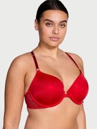 Женский комплект белья Victoria's Secret лиф и трусики чики 1159833312 (Красный 34C/M)
