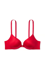 Комплект Victoria's Secret бюст Push-Up и трусики тонг 1159833381 (Красный 34B/S)