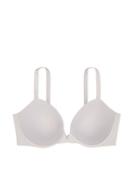 Эффектный комплект Victoria's Secret бюст Push-Up и трусики тонг 1159833442 (Серый 32C/S)