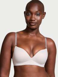 Комплект белья Victoria's Secret бюст Push-Up и трусики бразильяны 1159833524 (Серый 36C/L)