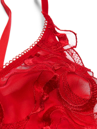 Комплект білизни Victoria's Secret ліф та трусики стрінги 1159833852 (Червоний XL)