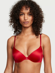 Комплект Victoria's Secret бюст Push-Up та трусики стрінги 1159833853 (Червоний 38C/L)