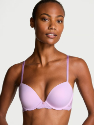 Женский комплект белья Victoria's Secret бюст Push-Up и трусики бразильяны 1159834018 (Сиреневый 32B/XS)