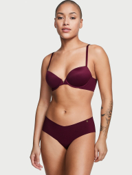 Женский комплект белья Victoria's Secret лиф Push Up и бесшовные трусики чики 1159834380 (Бордовый 42DDD/XXL)