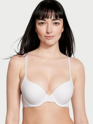 Жіночий комплект білизни Victoria's Secret ліф та трусики хіпхагери 1159834446 (Білий 38DDD/XL)