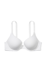Жіночий комплект білизни Victoria's Secret ліф та трусики хіпхагери 1159834446 (Білий 38DDD/XL)