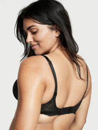 Женский комплект белья Victoria's Secret лиф и трусики стринги 1159835066 (Черный 34A/S)