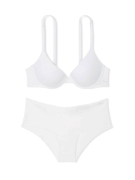 Базовый комплект белья Victoria's Secret PINK бюст Push Up и трусики чики 1159835509 (Белый 34A/S)