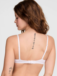 Базовий комплект білизни Victoria's Secret PINK бюст Push Up та трусики чики 1159835509 (Білий 34A/S)