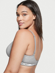 Женский комплект белья Victoria's Secret лиф и трусики шортики 1159835510 (Серый 36B/M)