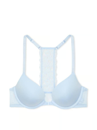 Жіночий комплект білизни Victoria's Secret ліф Push-Up та трусики бразилії 1159836761 (Блакитний 32B/XS)