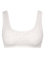 Роскошный кружевной комплект Victoria's Secret бралетт и трусики тонг 1159839136 (Молочный S)
