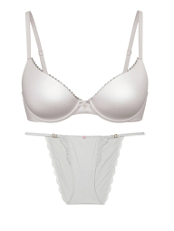 Комплект білизни Victoria's Secret бюст і трусики бікіні 1159836950 (Сірий 36B/M)
