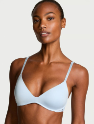Женский комплект белья Victoria's Secret бюст Push-up и трусики чики 1159837023 (Голубой 36C/L)