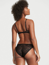 Женский комплект белья Victoria's Secret лиф и трусики бикини 1159837072 (Черный 36B/M)