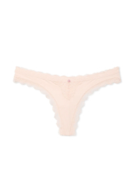 Женский комплект белья Victoria's Secret бюст с технологией Infinity Flex и трусики тонг 1159837156 (Розовый 34B/S)