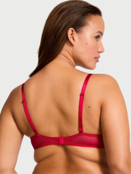 Кружевной комплект белья Victoria's Secret лиф и бикини 1159837222 (Красный 38C/L)