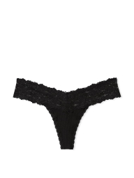 Комплект білизни Victoria's Secret Pink корсетний топ та трусики тонг 1159837283 (Чорний M)