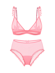 Комплект белья Victoria's Secret бралетт триангл и трусики чики 1159837415 (Розовый XS)