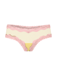 Кружевной комплект белья Victoria's Secret бюст и трусики чики 1159837580 (Желтый 36A/M)