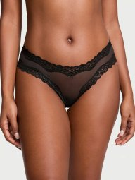 Комплект белья Victoria's Secret бюст и трусики чики 1159837612 (Черный 34B/S)
