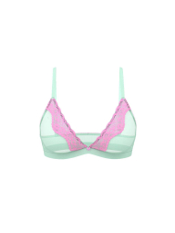 Комплект белья Victoria's Secret бралетт триангл и трусики чики 1159837641 (Бирюзовый XL)