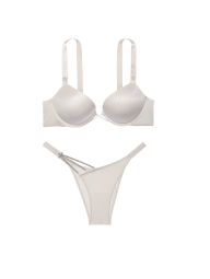 Комплект белья Victoria's Secret бюст Push-Up и трусики бразильяны 1159837678 (Серый 34A/S)