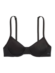 Комплект Victoria's Secret Pink бюст и трусики тонг 1159837749 (Черный 36B/M)