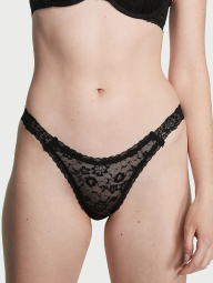 Кружевной комплект Victoria's Secret бюстгальтер и трусики бразилиана 1159837795 (Черный 38C/L)
