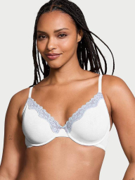 Комплект белья Victoria's Secret бюст и трусики тонг 1159837829 (Голубой 34A/S)