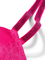 Кружевной комплект Victoria's Secret корсет-бюст и трусики бразильяны 1159837902 (Розовый 32B/XS)