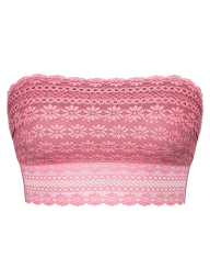 Комплект белья Victoria's Secret бралетт бандо и трусики тонг 1159838083 (Розовый XL)