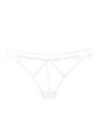 Комплект белья Victoria's Secret бралетт бандо и трусики тонг 1159838085 (Белый XL)