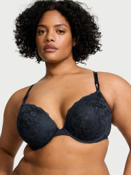 Кружевной комплект белья Victoria's Secret лиф и трусики чики 1159838113 (Синий 38B/XL)
