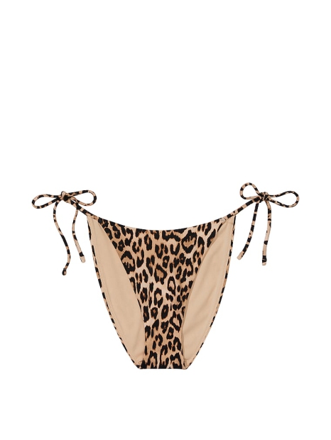 Женские плавки чики Victoria's Secret с завязками по бокам 1159809398 (Леопардовый, XL)