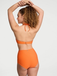 Женские плавки шортики Victoria's Secret высокие 1159809736 (Оранжевый, S)