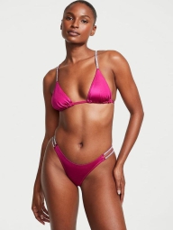Жіночі високі плавки бразилії Victoria's Secret зі стразами 1159826832 (Рожевий XS)