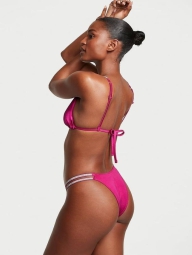 Жіночі високі плавки бразилії Victoria's Secret зі стразами 1159826832 (Рожевий XS)