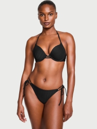 Женские плавки бикини Victoria's Secret с завязками по бокам 1159829330 (Черный M)