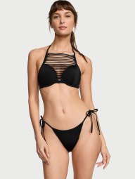 Женские плавки чики Victoria's Secret с завязками по бокам 1159831404 (Черный L)