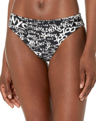 Женские плавки DKNY с принтом 1159832400 (Черный XL)