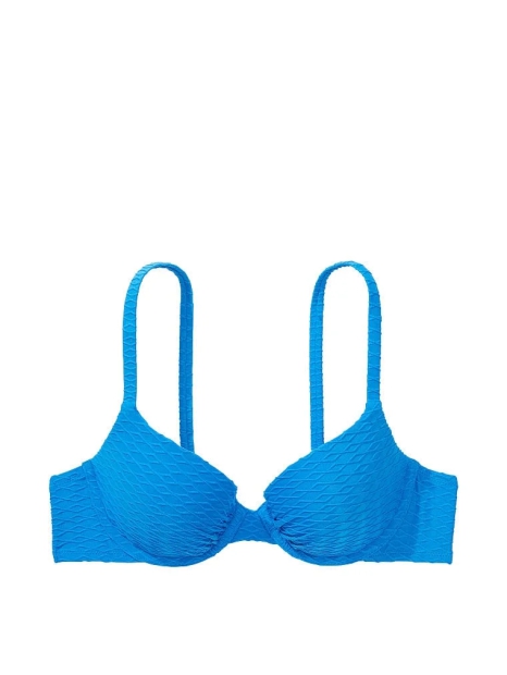 Раздельный купальник Victoria's Secret топ-бюст Push-Up и плавки чики 1159814605 (Синий 40C/XL)