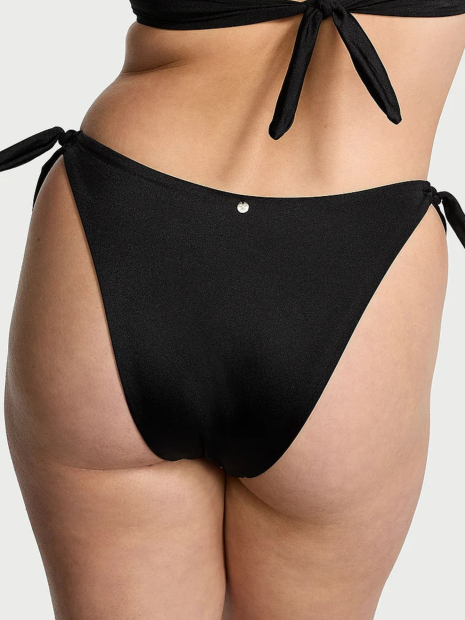 Раздельный купальник Victoria's Secret топ и плавки бразильяны 1159830996 (Черный S)