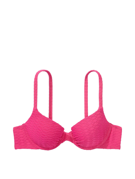 Раздельный купальник Victoria's Secret топ-бюст Push-Up и плавки чики 1159832018 (Розовый 32C/S)